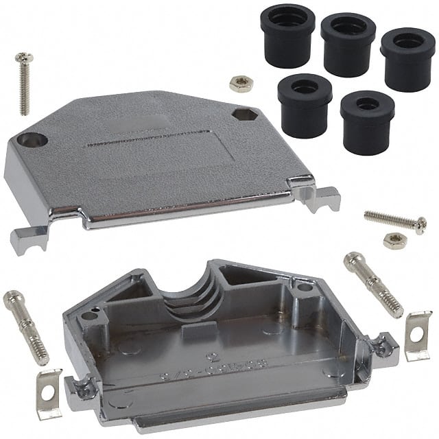 979-050-020R121 NorComp Inc.  D-Sub D-Shaped Connector Backshells Hoods